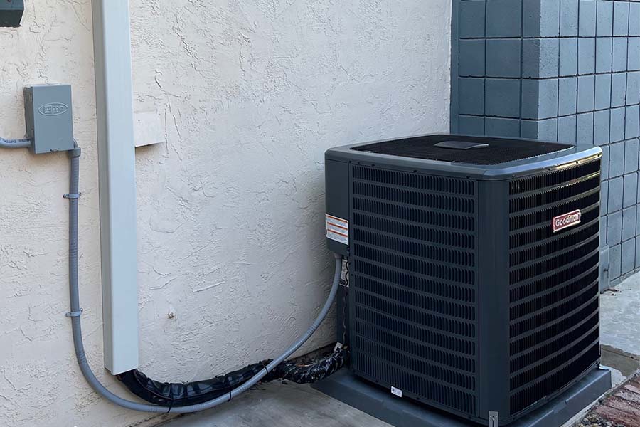 Goodman outdoor air conditioning unit